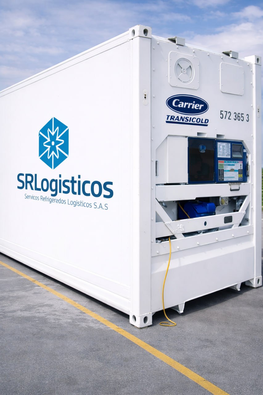 Contenedor refrigerado Carrier Transicold en alquiler — SRL Logísticos Colombia